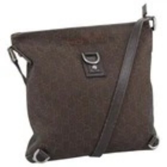 GUCCI GG Canvas Abbey Shoulder Bag Outlet Dark Brown Silver 268642 Auth bs20652 - Picture 1 of 16